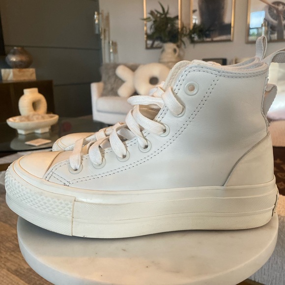 Leather Converse High-Top Sneakers - Picture 4 of 7